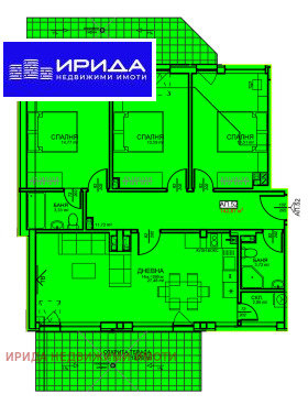 3 спальни Център, София 1