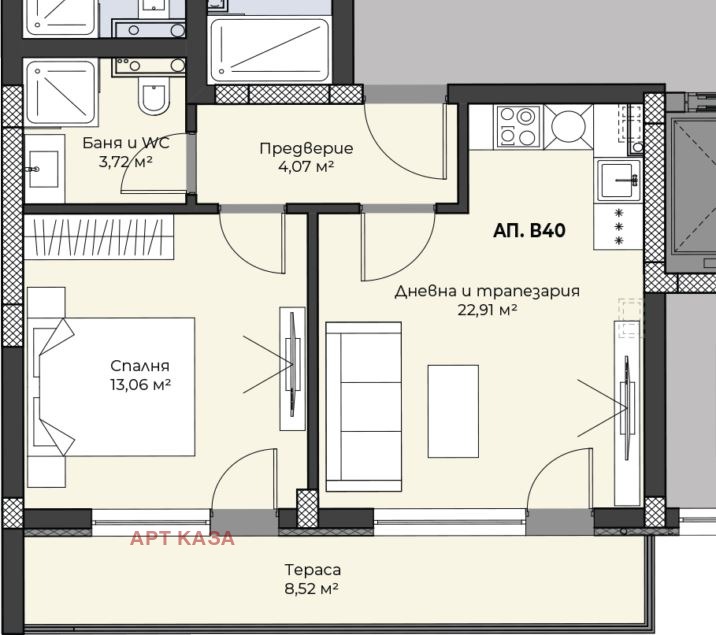 Продава 2-СТАЕН, гр. Пловдив, Христо Смирненски, снимка 2 - Aпартаменти - 47293462