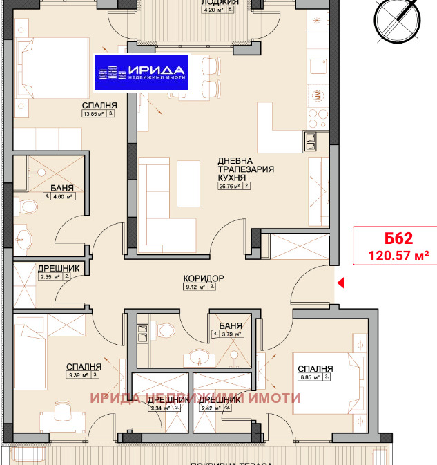 Продава 4-СТАЕН, гр. София, Младост 4, снимка 1 - Aпартаменти - 49260884