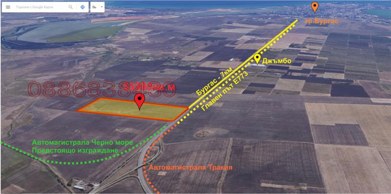 Продава ПАРЦЕЛ, гр. Бургас, Изгрев, снимка 2 - Парцели - 55036255