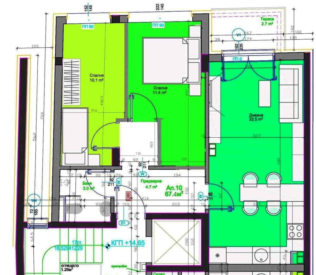 Продава 2-СТАЕН, гр. София, Банишора, снимка 4 - Апартаменти - 56357020