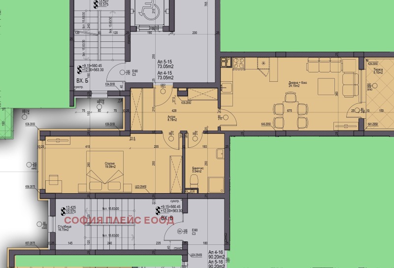 Продаја  1 спаваћа соба Софија , Дружба 2 , 85 м2 | 24027743 - слика [5]