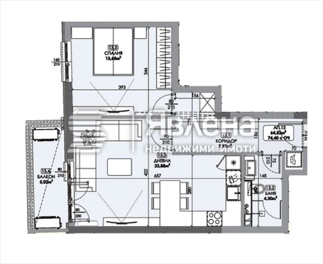 Продава 2-СТАЕН, гр. София, Люлин 9, снимка 2 - Апартаменти - 56730469