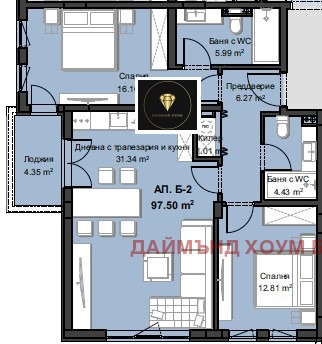 À venda  2 quartos Plovdiv , Hristo Smirnenski , 122 m² | 92872319 - imagem [2]