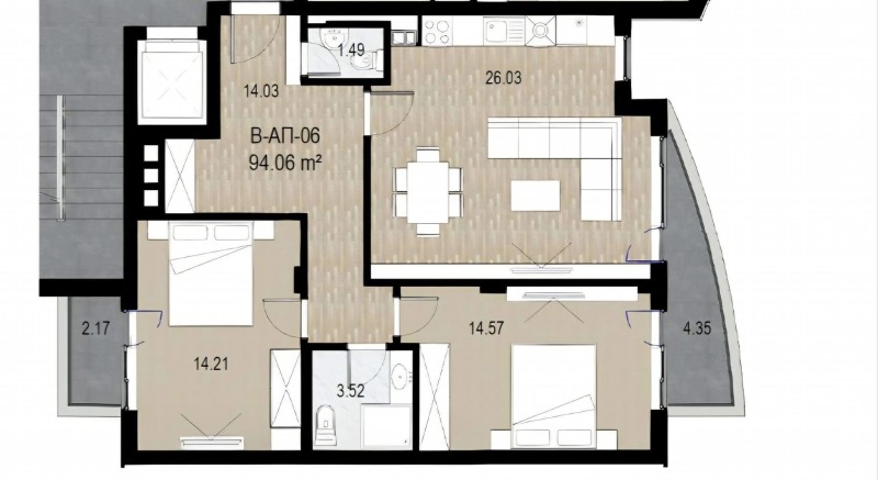 Продава 3-СТАЕН, гр. София, Витоша, снимка 4 - Апартаменти - 53274364