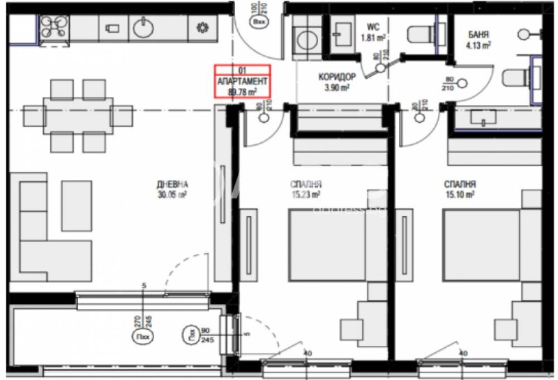 Продава 3-СТАЕН, гр. София, Овча купел 2, снимка 3 - Апартаменти - 53122448