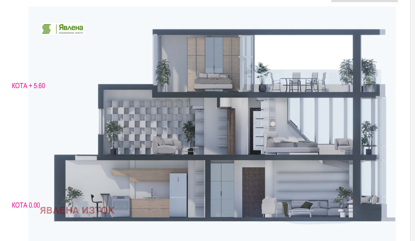 Продава МЕЗОНЕТ, гр. София, Лозенец, снимка 8 - Апартаменти - 55024185