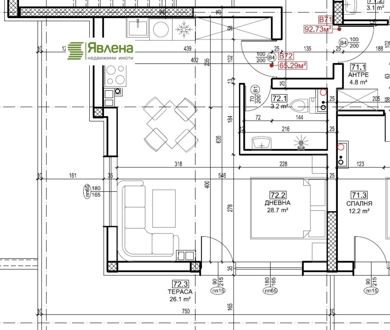 Продава 1-СТАЕН, гр. София, Малинова долина, снимка 4 - Апартаменти - 52418856