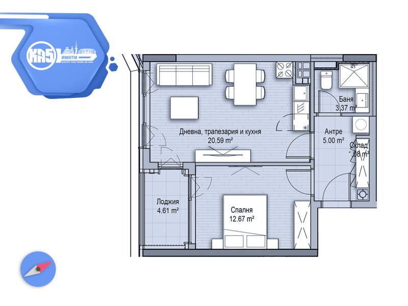 À vendre  1 chambre Sofia , Vitocha , 68 m² | 19792248