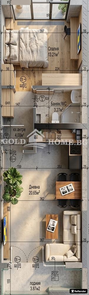 Продава 2-СТАЕН, гр. Пловдив, Южен, снимка 3 - Апартаменти - 55901466