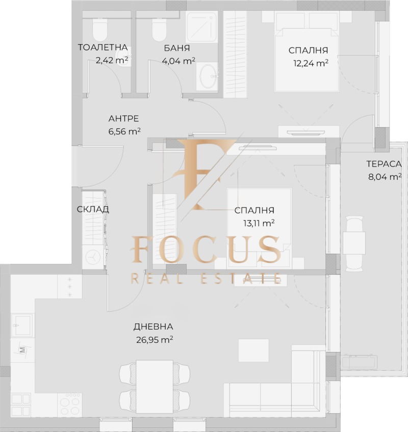 Продава 3-СТАЕН, гр. Пловдив, Остромила, снимка 2 - Апартаменти - 52362008