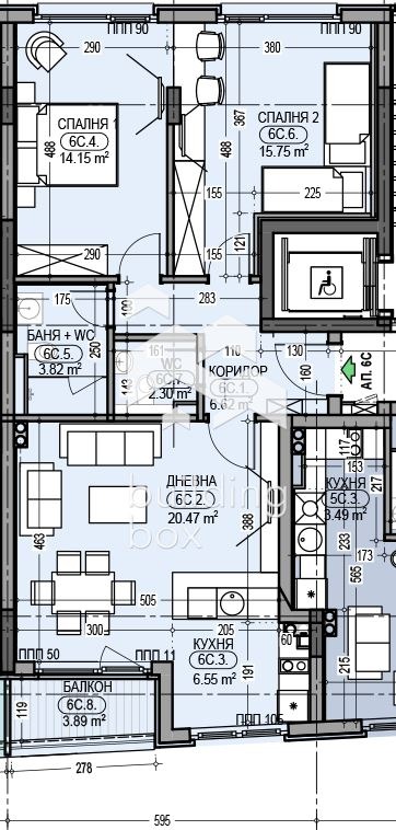 Продава  3-стаен град София , Дианабад , 103 кв.м | 32172053 - изображение [5]