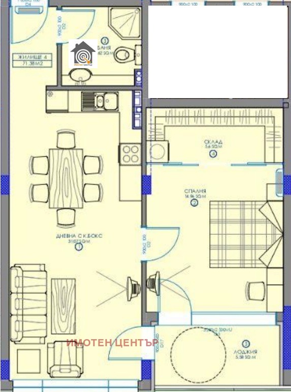 In vendita  1 camera da letto Sofia , Manastirski livadi , 82 mq | 50944752 - Immagine [6]