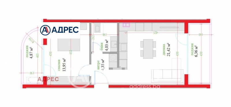 Te koop  1 slaapkamer Varna , Trosjevo , 79 m² | 46852808 - afbeelding [4]