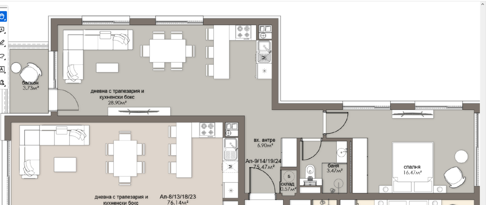 Продава 2-СТАЕН, гр. София, Люлин 5, снимка 2 - Апартаменти - 54309246