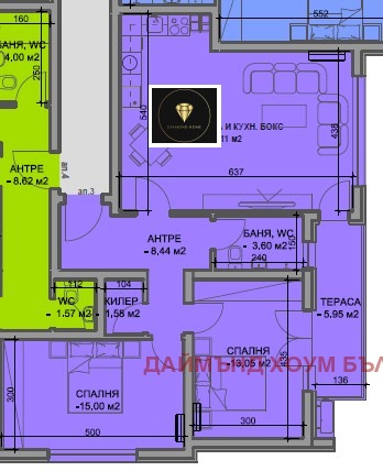 Eladó  2 hálószobás Plovdiv , Juzsen , 112 négyzetméter | 76937833 - kép [2]