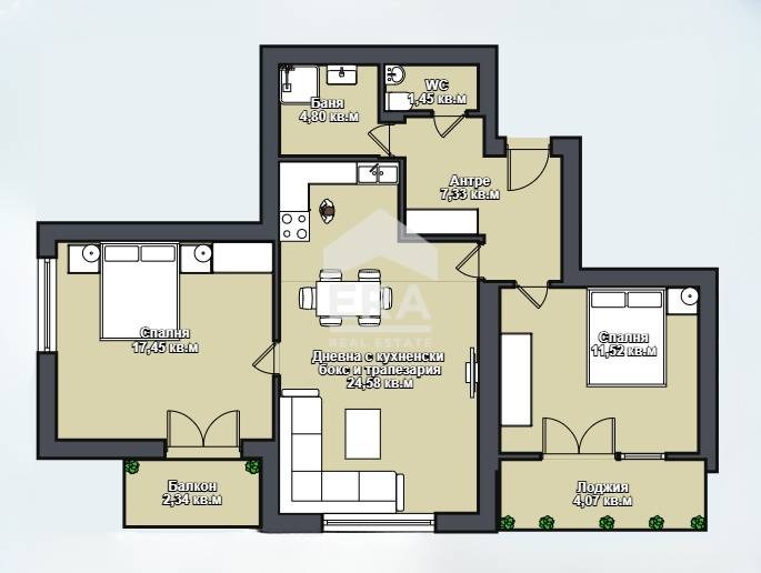 Продава 3-СТАЕН, гр. Варна, Владислав Варненчик 1, снимка 2 - Апартаменти - 53267114