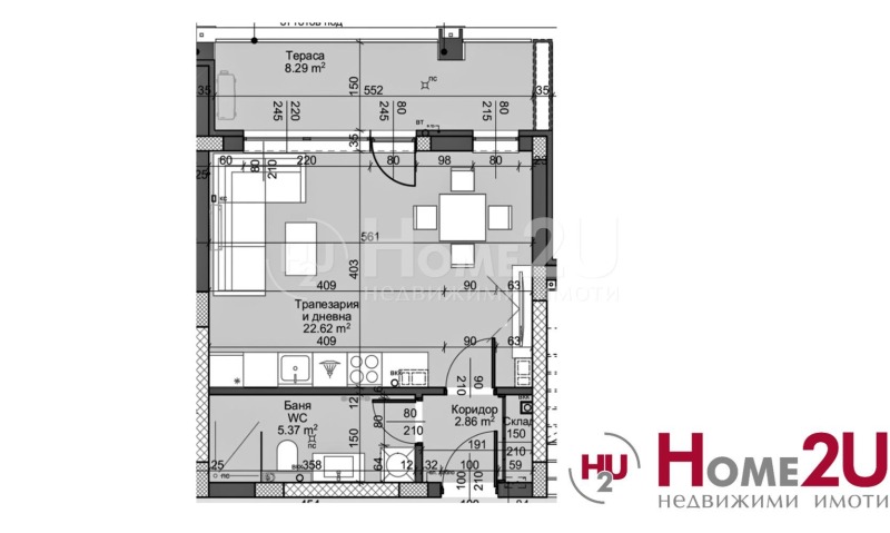 Zu verkaufen  Studio Plowdiw , Ostromila , 52 qm | 33210952 - Bild [5]