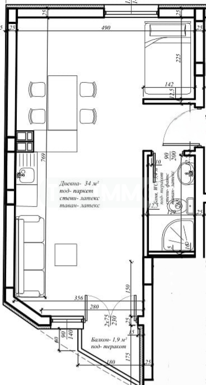 Satılık  Stüdyo Varna , Centar , 53 metrekare | 52603459 - görüntü [2]