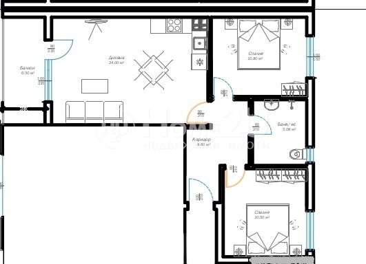 Продава  3-стаен град Варна , м-т Пчелина , 82 кв.м | 78772711 - изображение [3]