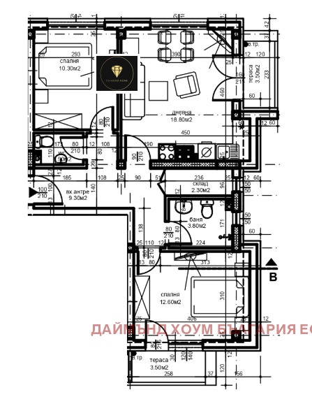 À venda  2 quartos Plovdiv , Hristo Smirnenski , 91 m² | 34007425 - imagem [2]