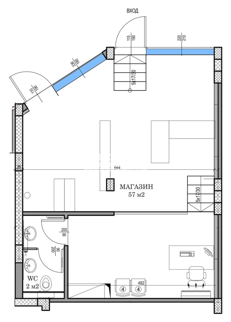 Til salg  Butik Plovdiv , Vastanicheski , 64 kvm | 23703392 - billede [2]