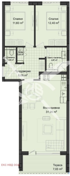 3-стаен град Пловдив, Кършияка