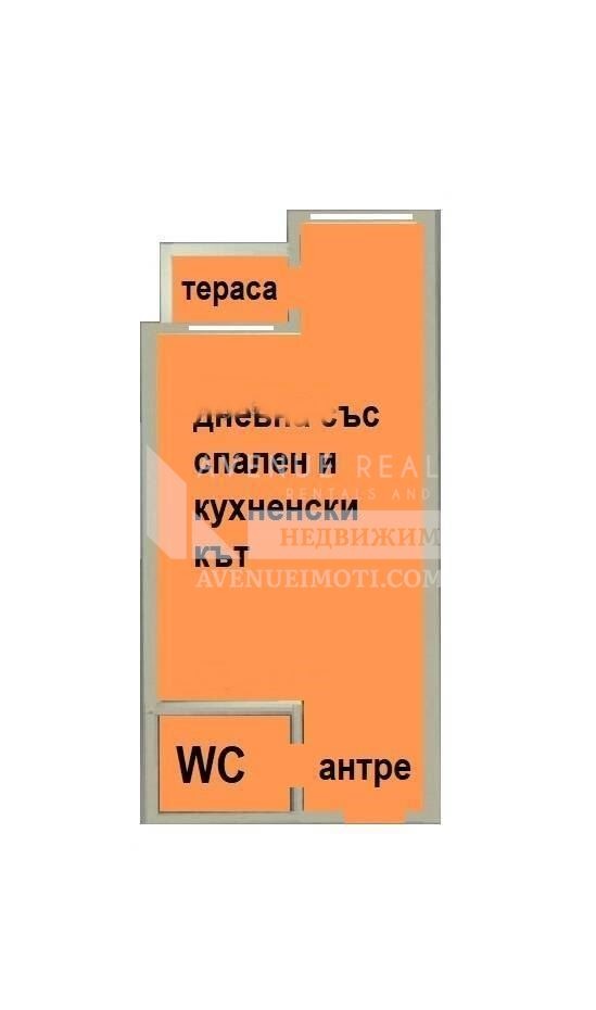 Til salg  Studie Burgas , Meden rudnik - zona A , 30 kvm | 81061956 - billede [2]