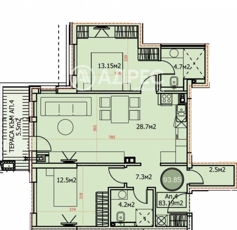 Продава 3-СТАЕН, гр. София, Драгалевци, снимка 4 - Апартаменти - 53525915