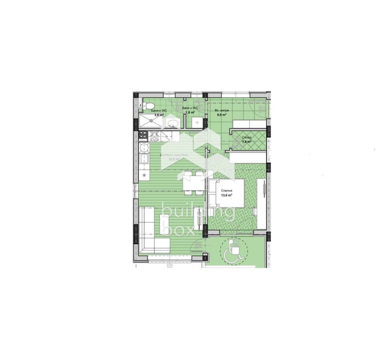 Продаја  1 спаваћа соба Пловдив , Остромила , 79 м2 | 72964693 - слика [4]