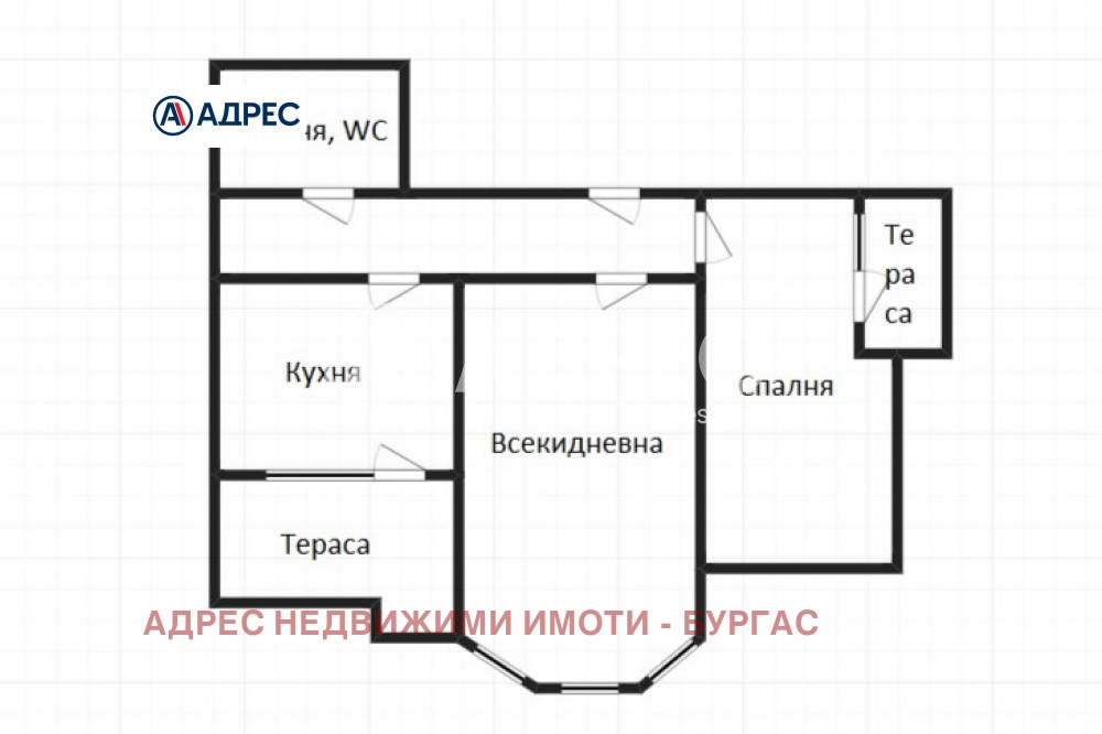 Продава 2-СТАЕН, гр. Бургас, Лазур, снимка 4 - Апартаменти - 54029611