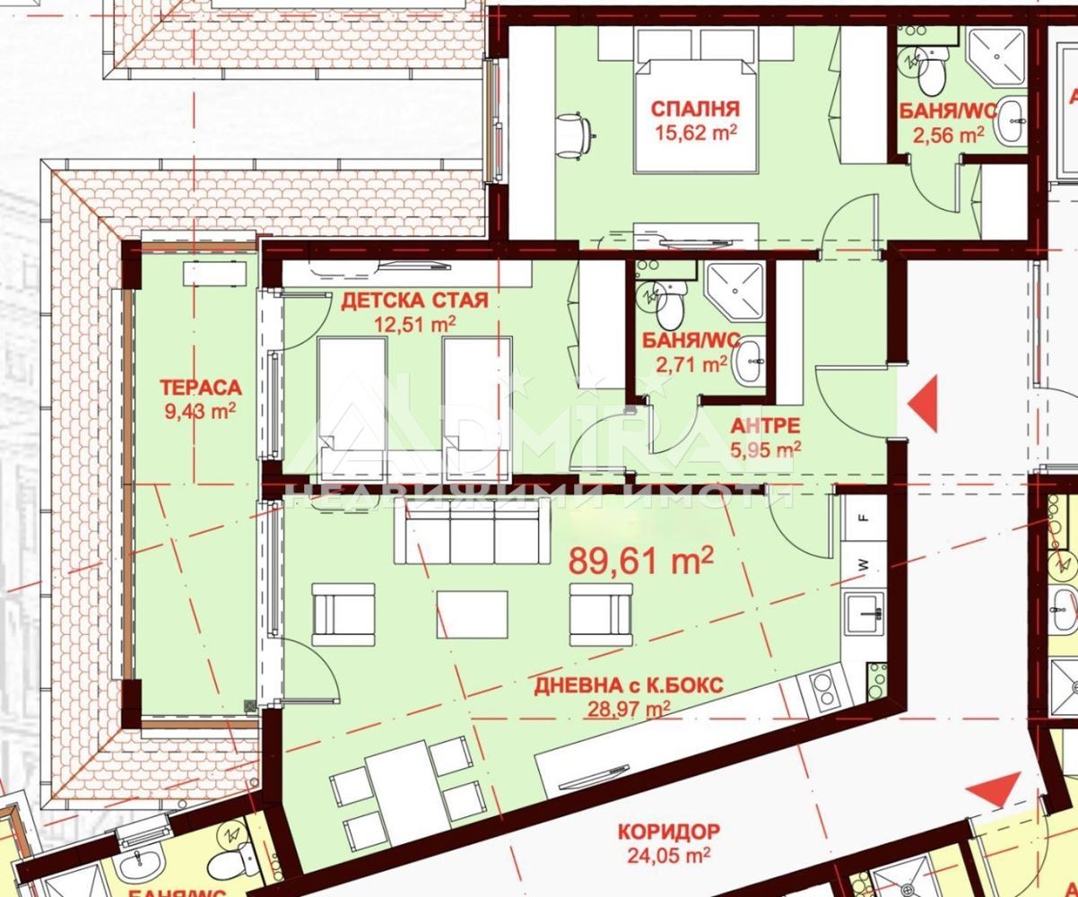 Продава 3-СТАЕН, гр. Свети Влас, област Бургас, снимка 2 - Апартаменти - 55709585