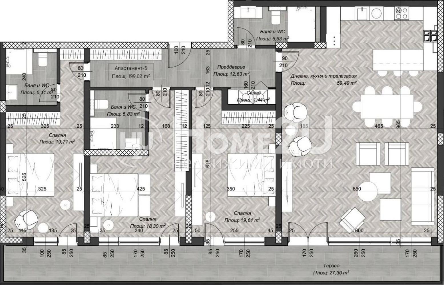 Продава 4-СТАЕН, гр. София, Център, снимка 8 - Апартаменти - 56327171