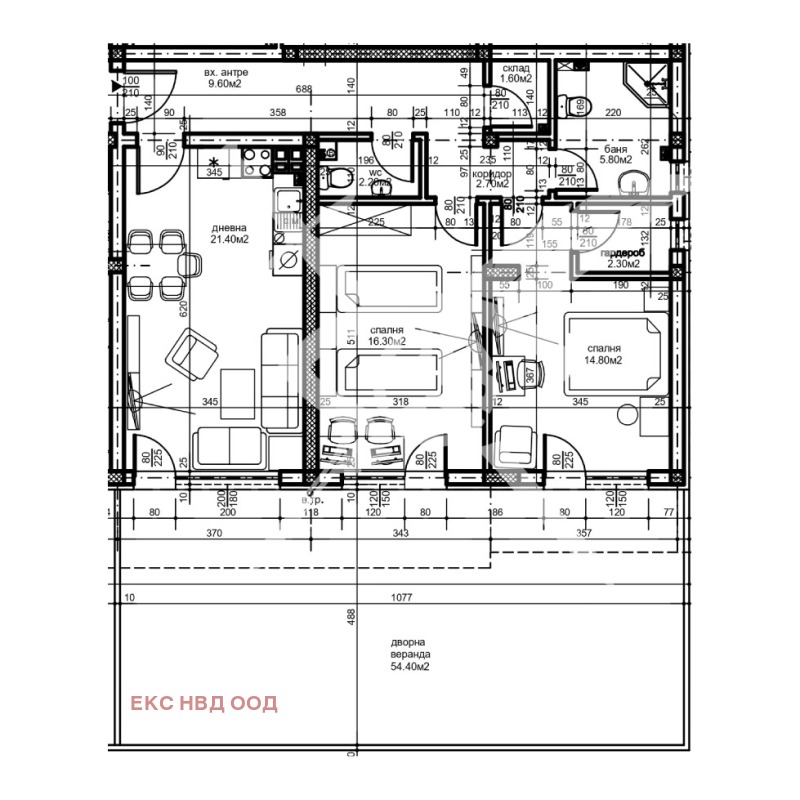 De vânzare  2 dormitoare Plovdiv , Ostromila , 89 mp | 25896801