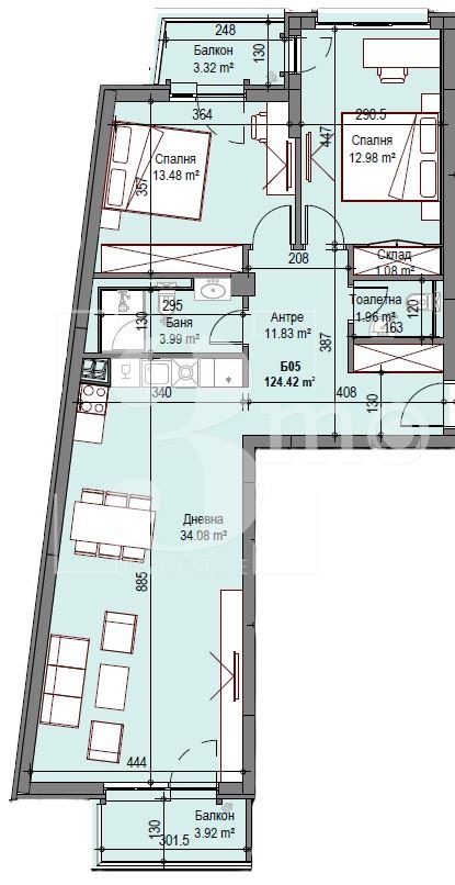 Till salu  2 sovrum Sofia , Suhata reka , 124 kvm | 10339894 - bild [5]