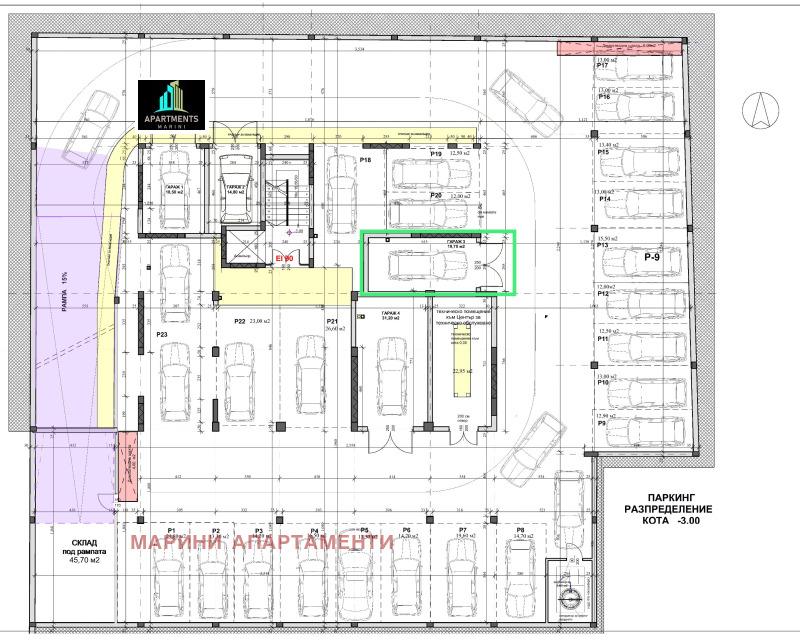 Продава ГАРАЖ, ПАРКОМЯСТО, гр. Велико Търново, Картала, снимка 2 - Гаражи и паркоместа - 53197886