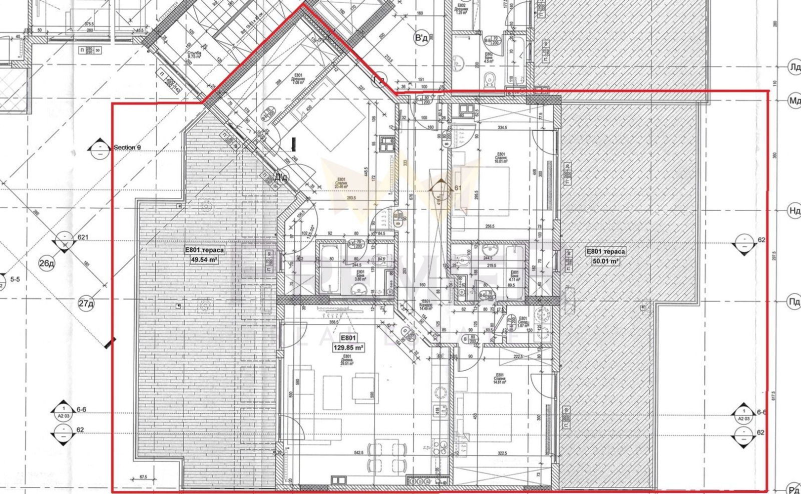 Продава 4-СТАЕН, гр. София, Полигона, снимка 9 - Апартаменти - 53711109