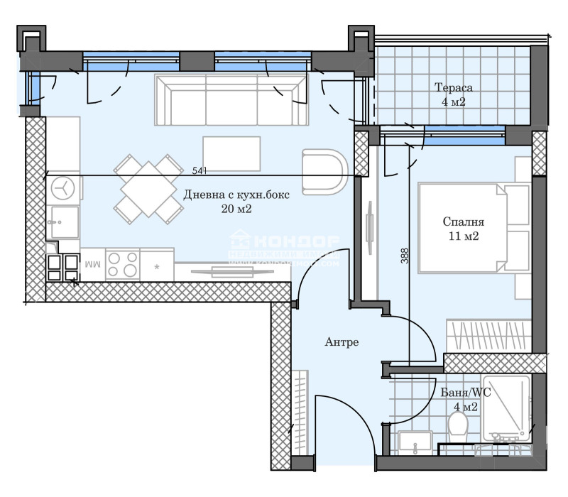 Продава  2-стаен град Пловдив , Кършияка , 67 кв.м | 85030521 - изображение [2]