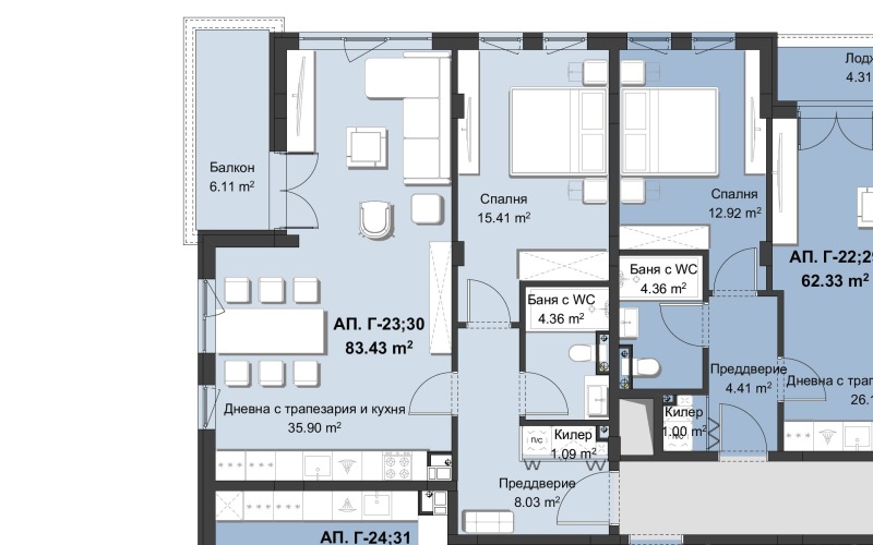 Продава 3-СТАЕН, гр. Пловдив, Христо Смирненски, снимка 2 - Апартаменти - 49296229
