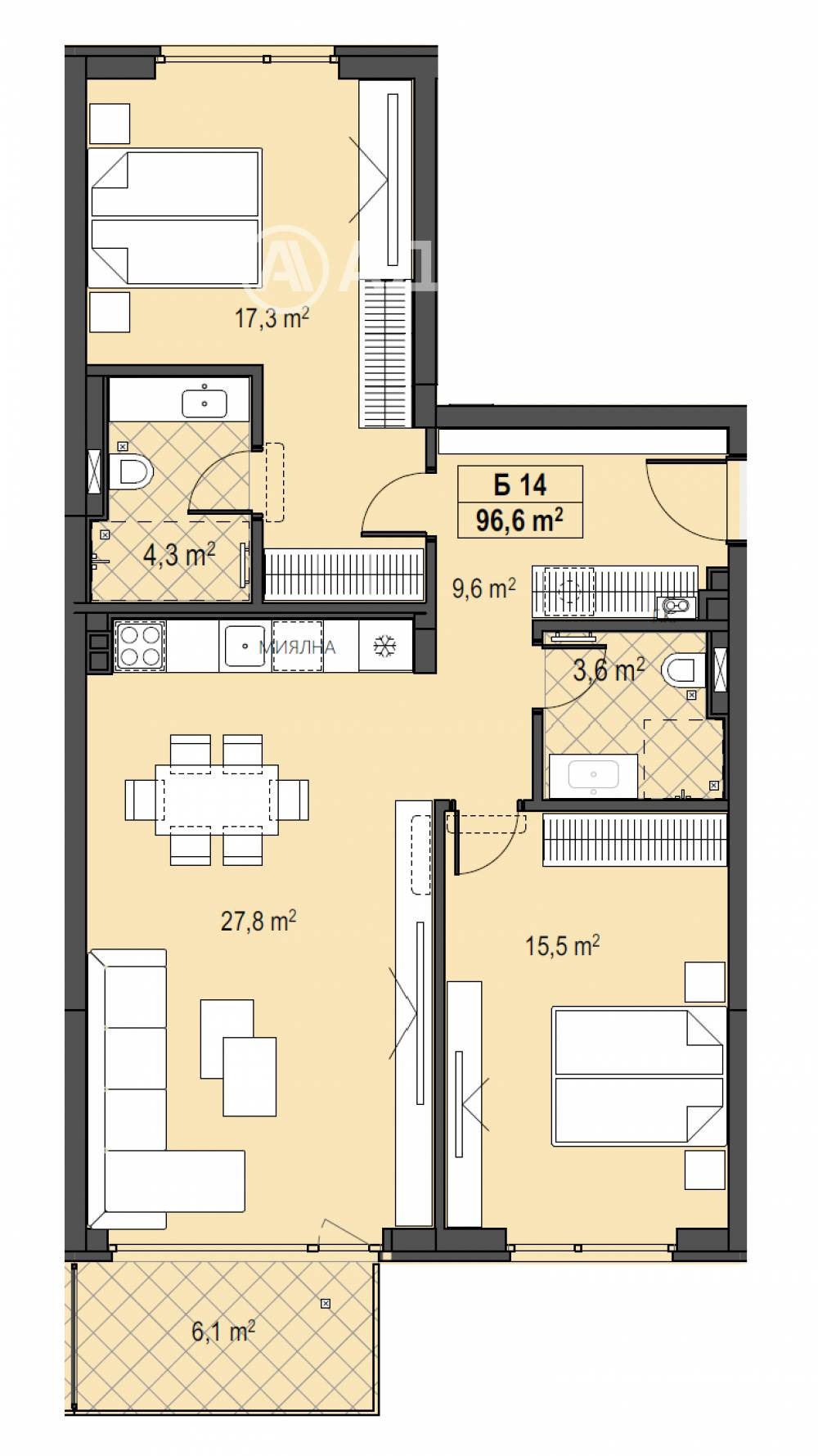 Продава 3-СТАЕН, гр. София, Бояна, снимка 4 - Апартаменти - 54143469