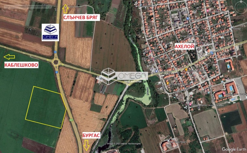 Продава ПАРЦЕЛ в област Бургас, гр. Ахелой - 63000 кв.м / 630 000 € » 1 232 172.90 лв., ОМЕГА