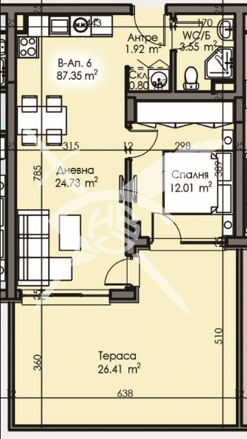 Продава 2-СТАЕН, гр. Бургас, Изгрев, снимка 2 - Aпартаменти - 48249926