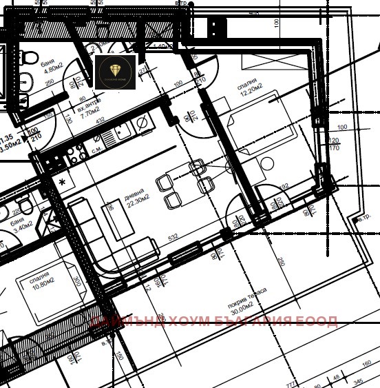 Til salgs  1 soverom Plovdiv , Komatevski vazel , 106 kvm | 54517808 - bilde [2]