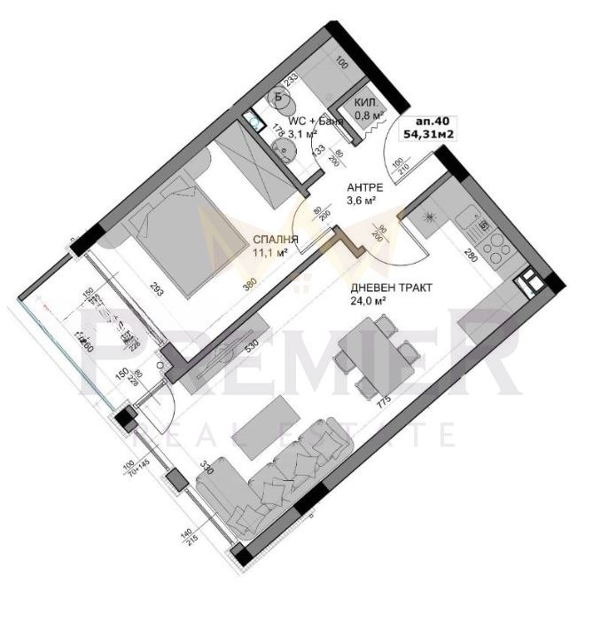 Te koop  1 slaapkamer Varna , Vladislav Varnentsjik 1 , 62 m² | 48002973