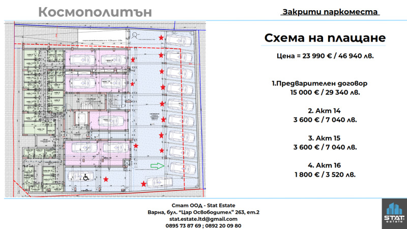 На продаж  Паркомісце Варна , Колхозен пазар , 24 кв.м | 58721787 - зображення [3]