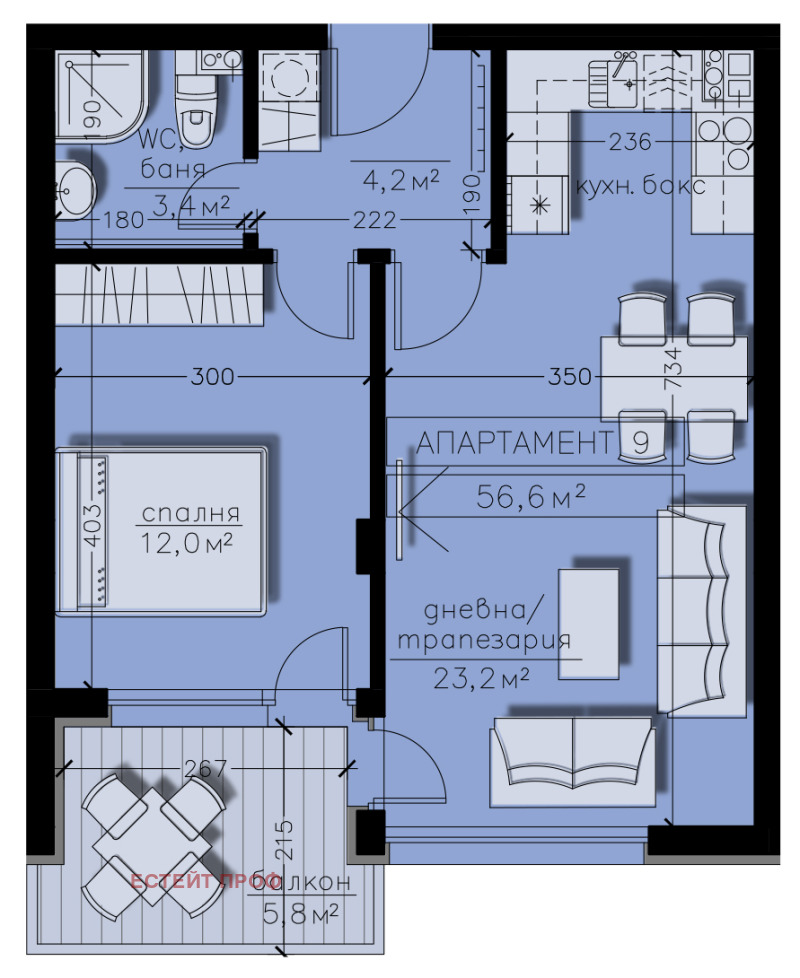 Продава 2-СТАЕН, гр. София, Бояна, снимка 3 - Aпартаменти - 48153037