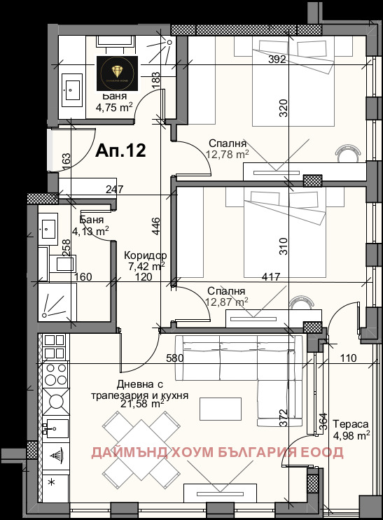 Продава 3-СТАЕН, гр. Пловдив, Кършияка, снимка 2 - Aпартаменти - 48664111