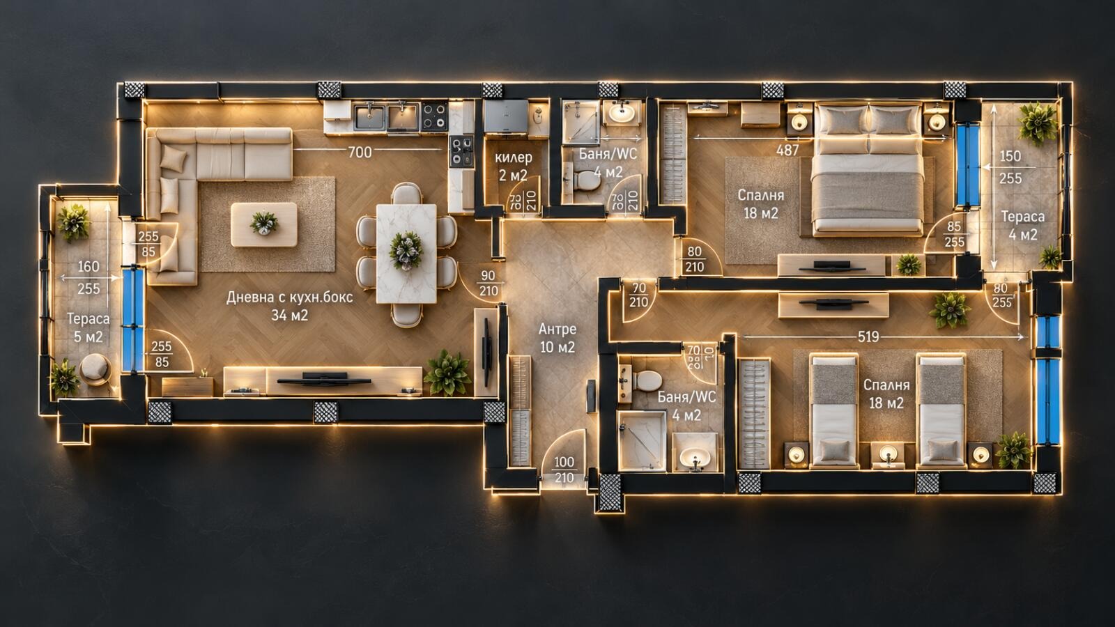 Продава 3-СТАЕН, гр. Пловдив, Младежки Хълм, снимка 6 - Апартаменти - 55323492
