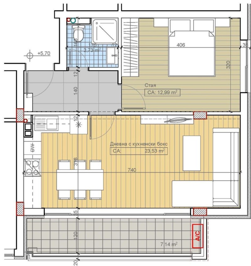 Продава 2-СТАЕН, гр. София, Бояна, снимка 1 - Aпартаменти - 47720640