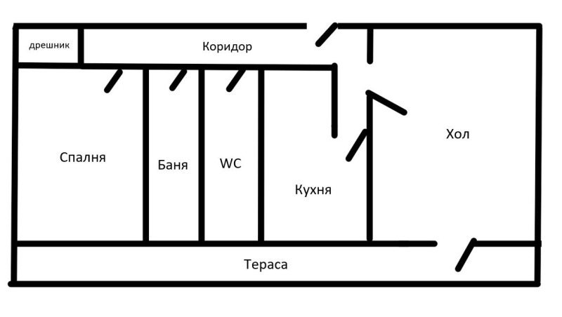 Til salg  1 soveværelse Sofia , Borovo , 74 kvm | 64875028